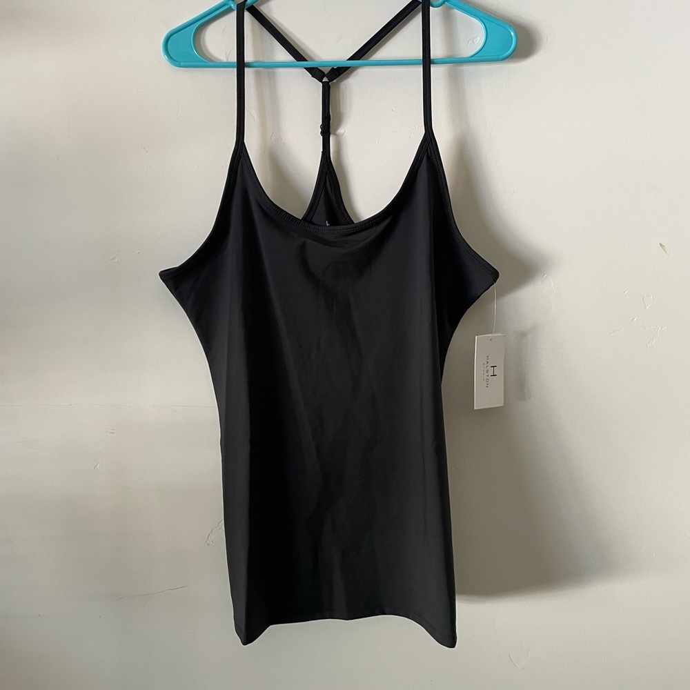 H HALSTON ladies size L. Tank top strapped. New with tag
